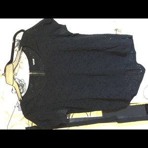 Lace short sleeve top